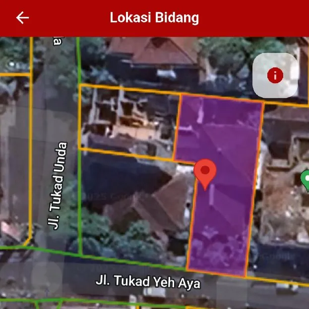 Dijual 4,55 are, Jl. Tukad Yeh Aya Panjer Renon Denpasar