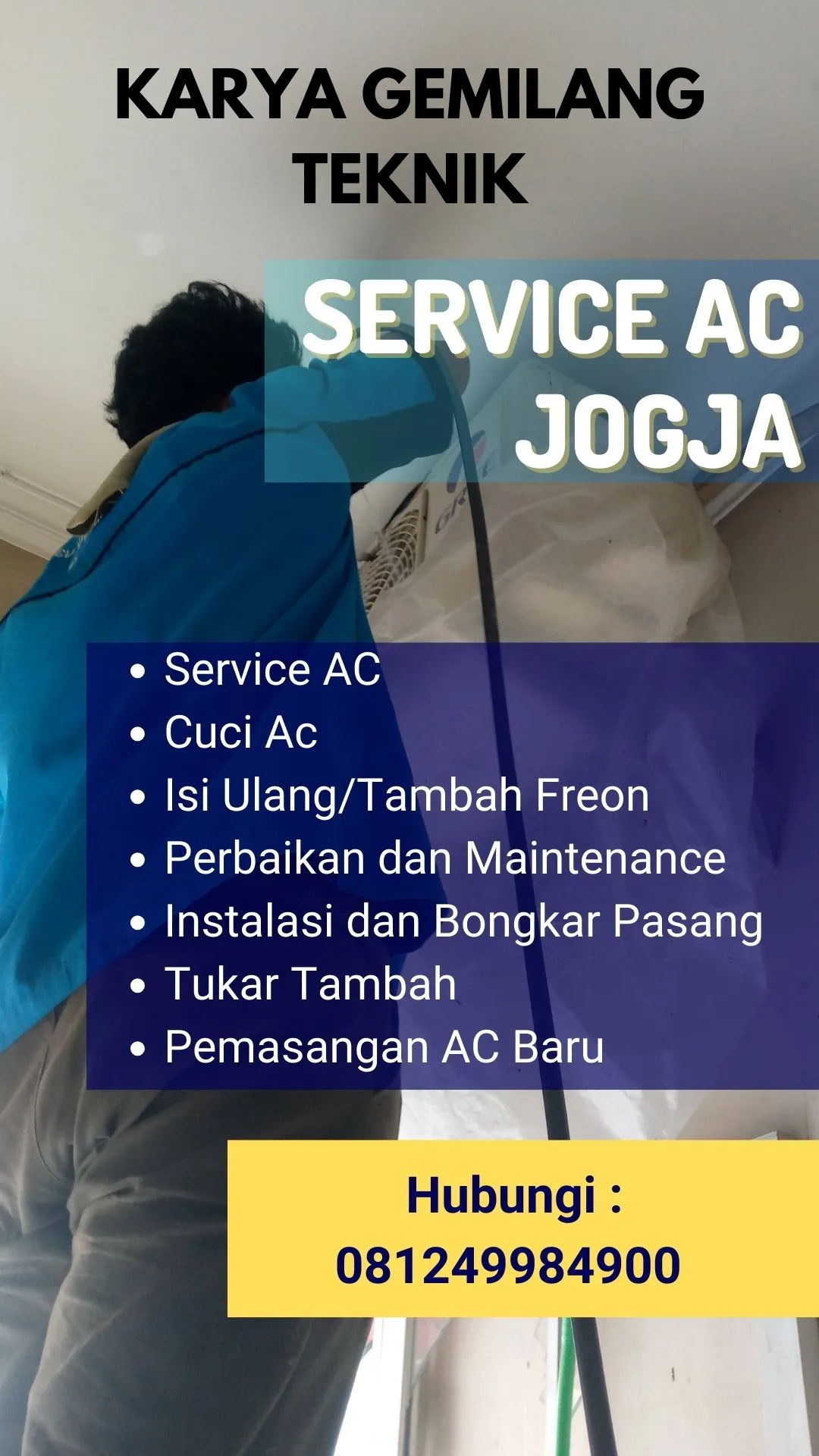 Service AC, Cuci AC, Pasang AC di Berbah Sleman