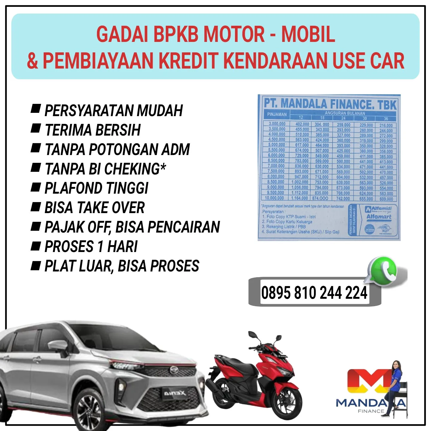 Gadai bpkb motor sehari cair