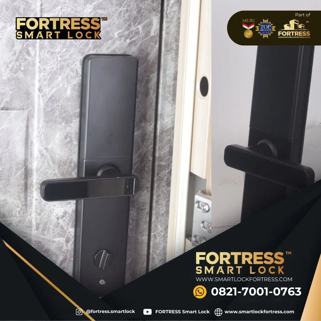 (FORTRESS) Smart Lock Door Mechanical Key Di Landak