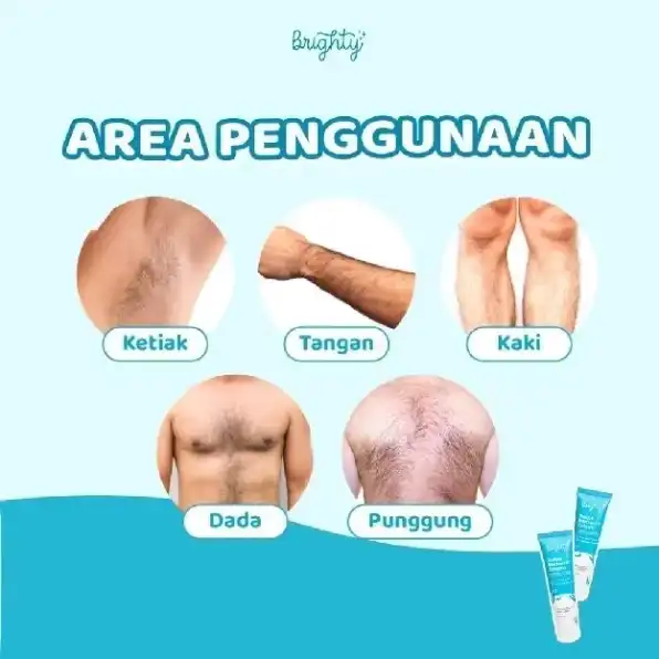 Brighty Swipe Removal Cream X Post Shaving & Waxing Gel Perontok Bulu Anti Iritasi