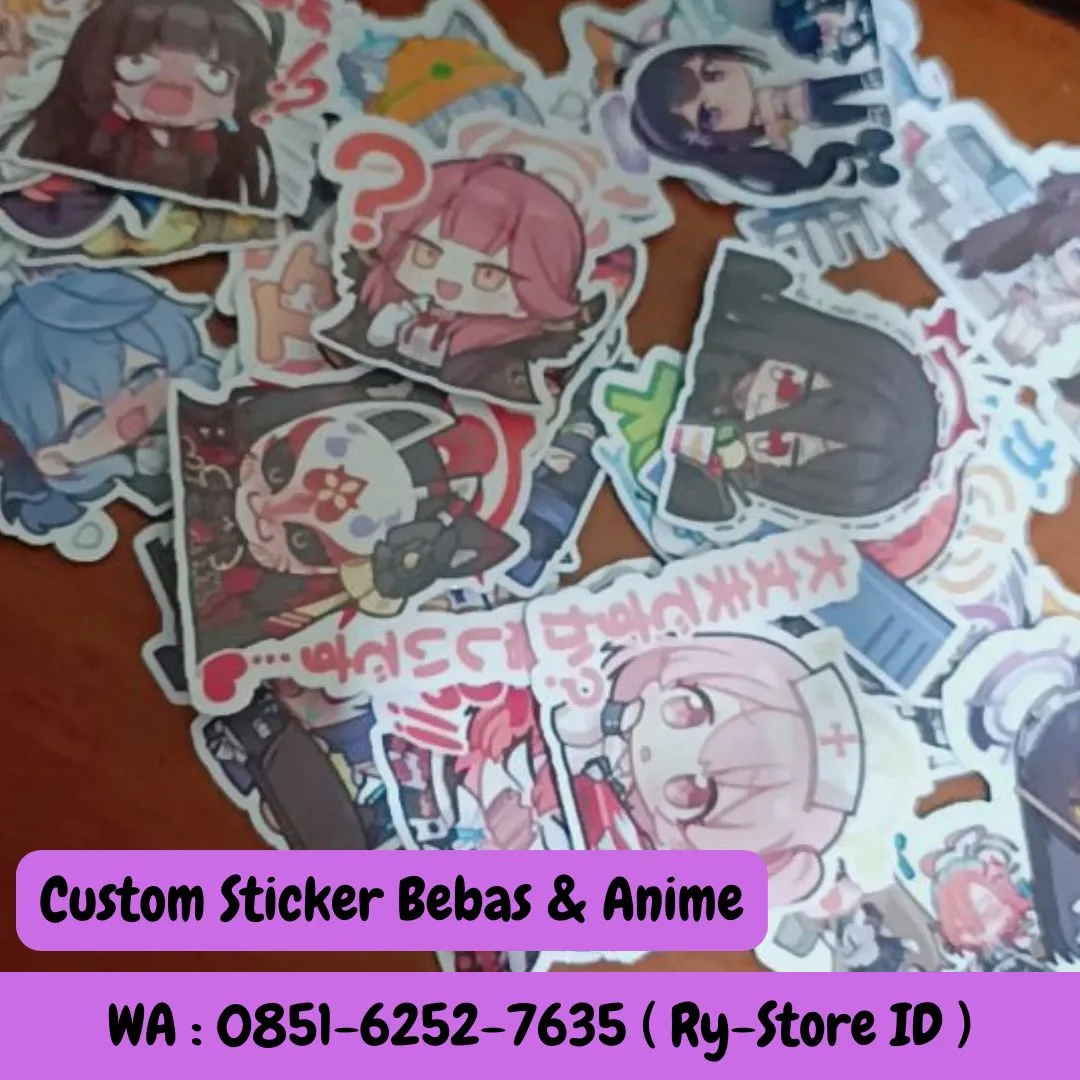 WA 085I-6252-7635 ( Ry-Store ID ), Sticker Anime Custom Kota Banjar