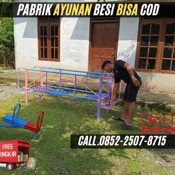 Hub 0852-2507-8715 DIJAMIN AMAN ! ayunan besi bulat besar Dan mainan playground Kec Cisurupan Garut  Bayar COD Free Ongkir