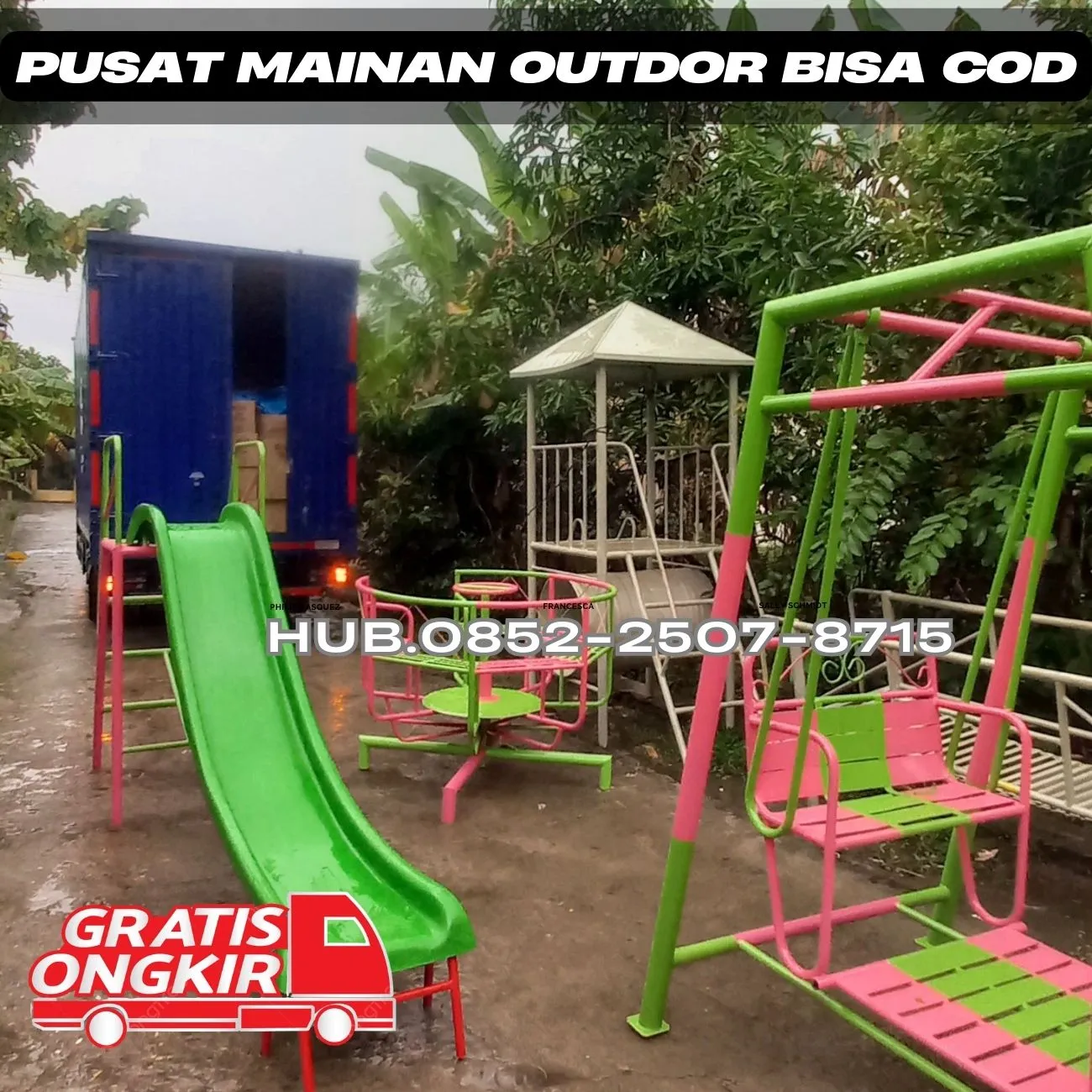 Contoh ayunan besi sederhana Dan Perosotan Custom Kec Rungkut Kota Surabaya
