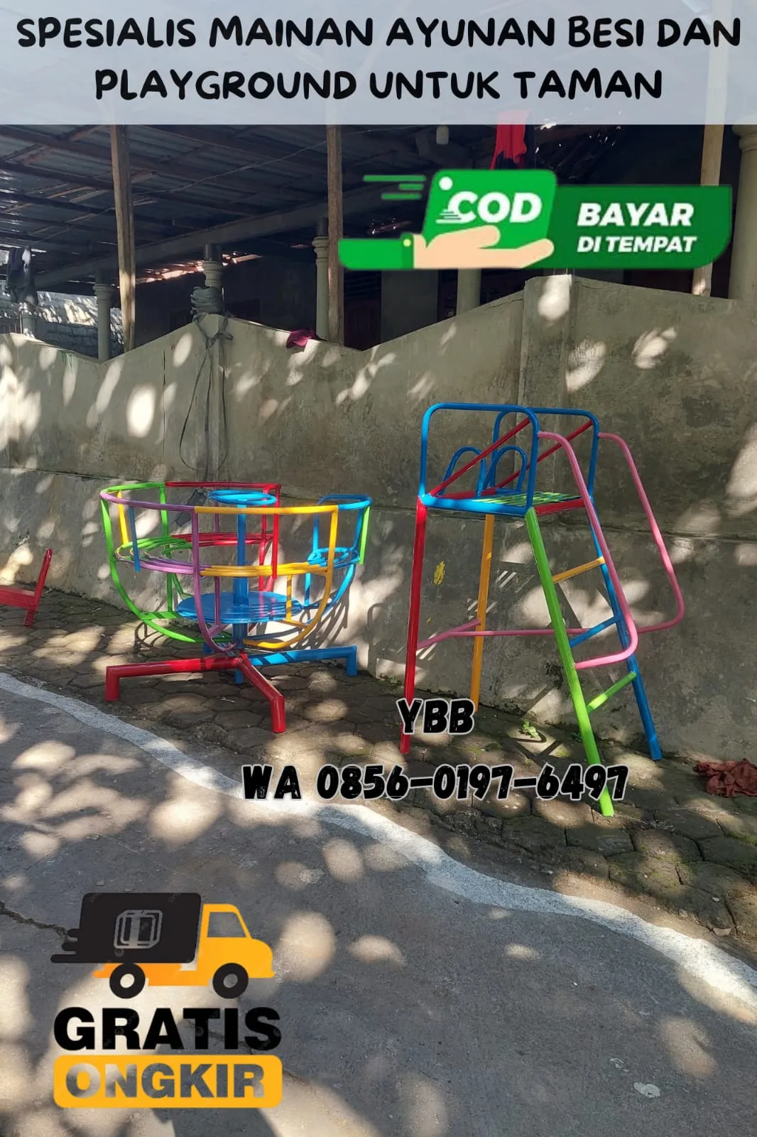 TERLENGKAP Produsen Playground outdoor dan Ayunan Besi Model Bulat untuk taman Bisa riques di Brebes