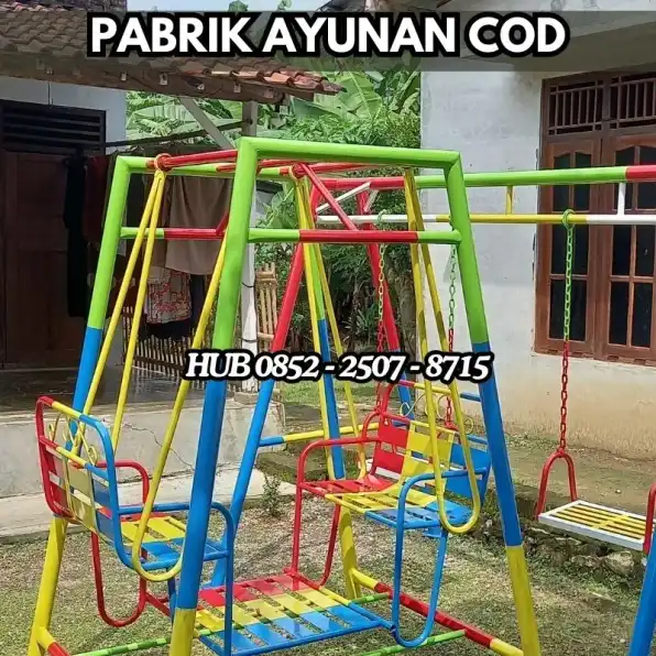 Hub 0852-2507-8715 PRODUKSI !! ayunan besi klasik Dan mainan playground outdoor Kec Kebakkramat Karanganyar Bayar COD Free Ongkir