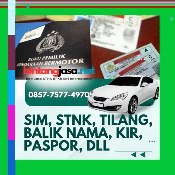 0857-7577-4970 Biro Jasa SIM WNA Jakarta Selatan Bayar Setelah Selesai