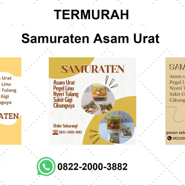 TERMURAH, 0822-2000-3882 DISTRIBUTOR Samuraten Asam urat Sibolga