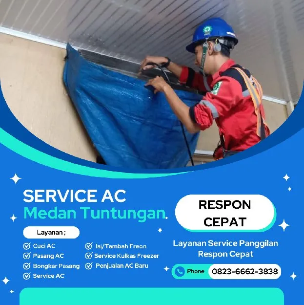 Service AC Laucih Medan Tuntungan 0823  6662  3838