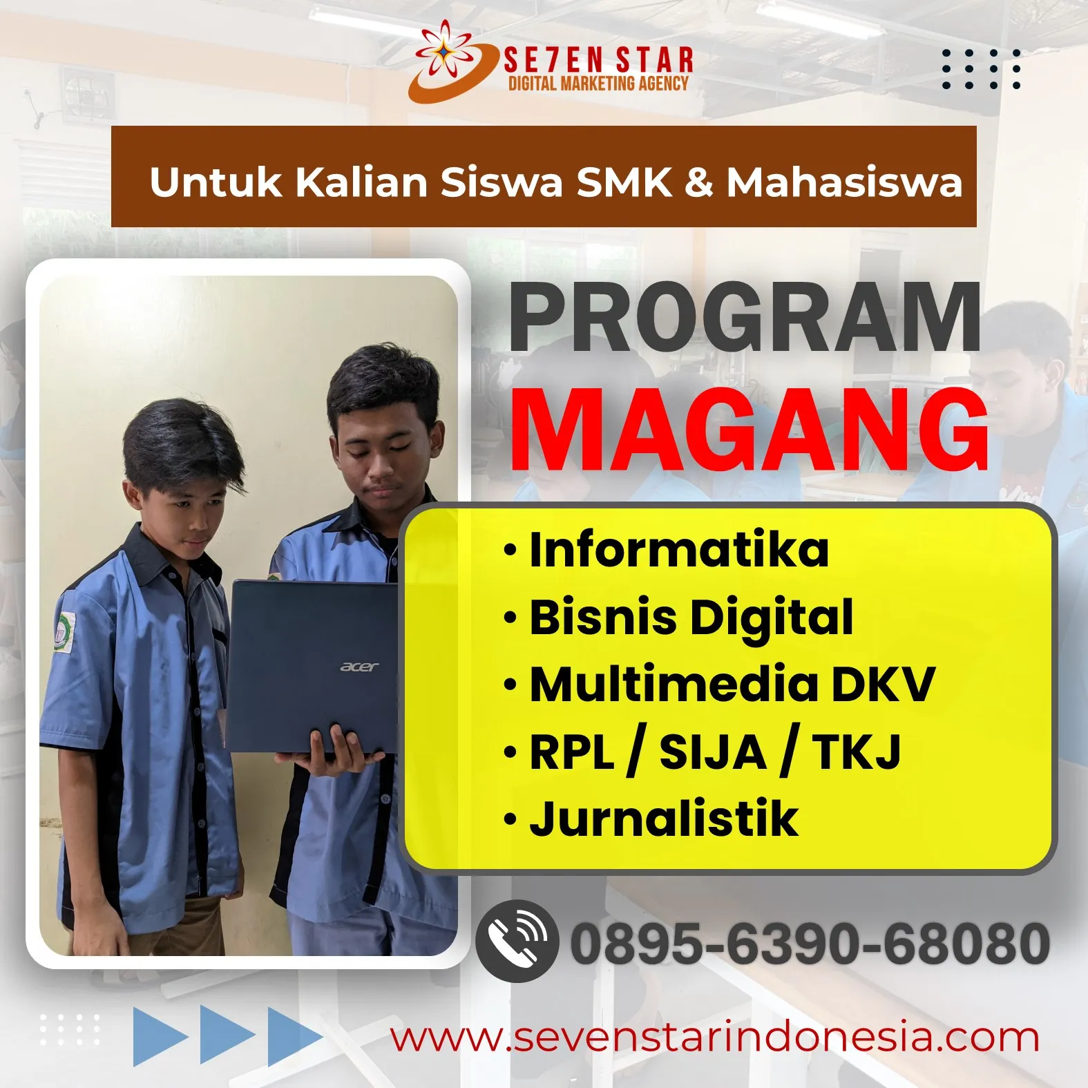 Lowongan Prakerin Mahasiswa Tiga Bulan di Malang