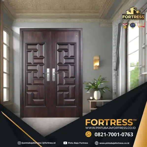 KUAT..!! WA 0821 7001 0763 (FORTRESS) Pintu Kamar Utama Motif Kayu Di Karawang