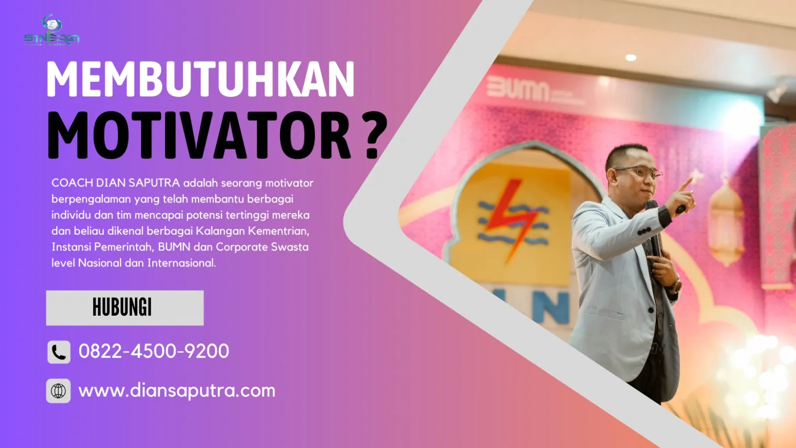 Trainer Leadership Cilacap, Terpercaya & Solutif, Dian Saputra