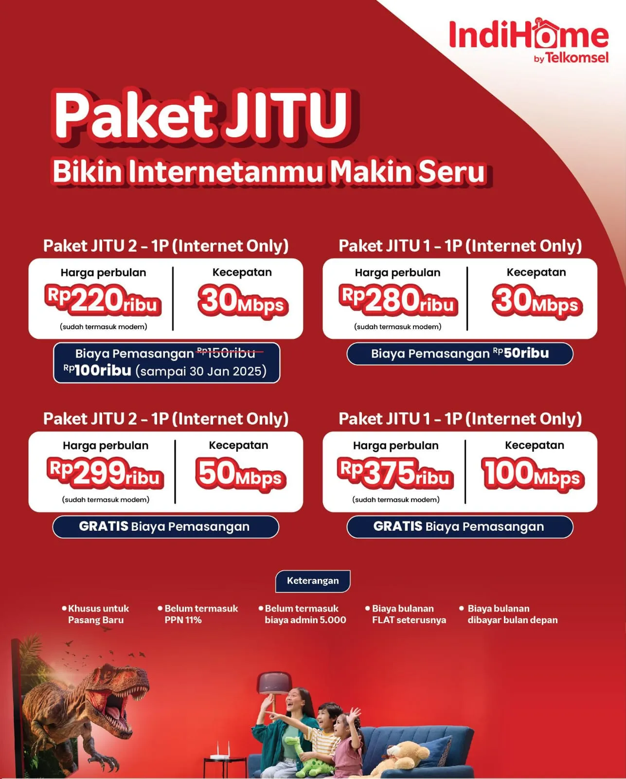 Pasang WiFi Indihome Jogja Sekarang, WA 085179755925