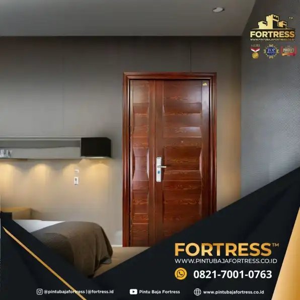 PREMIUM..!! WA 0821 7001 0763 (FORTRESS) Pintu Besi Plat Minimalis 1 Daun Di Indramayu