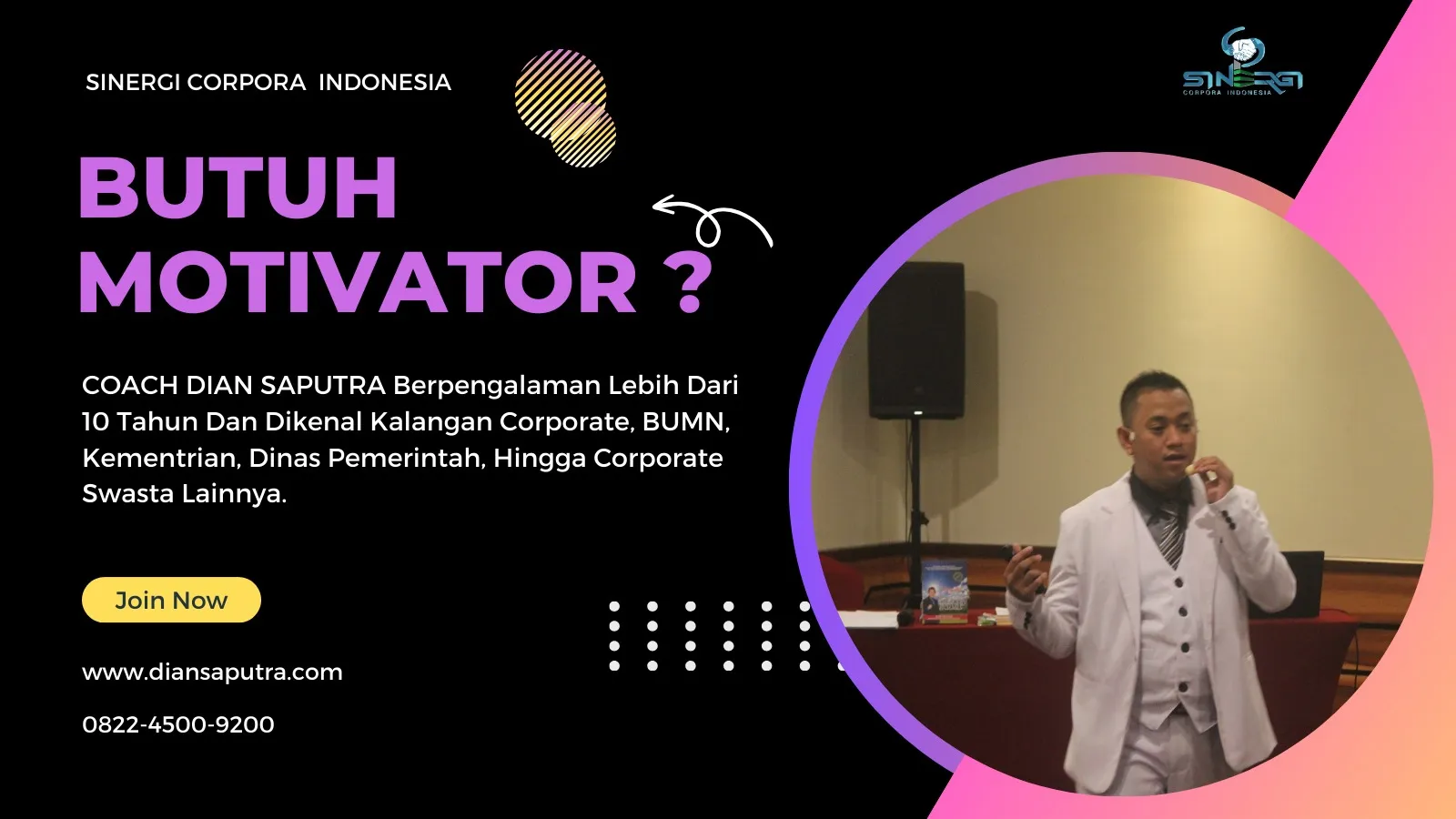 Motivator Tegal, Terpercaya & Solutif, Dian Saputra