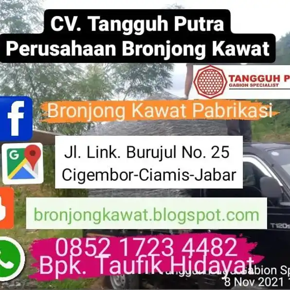 Murah !!! 085217234482, Harga Jual Pabrik Bronjong Kawat di Wonosari