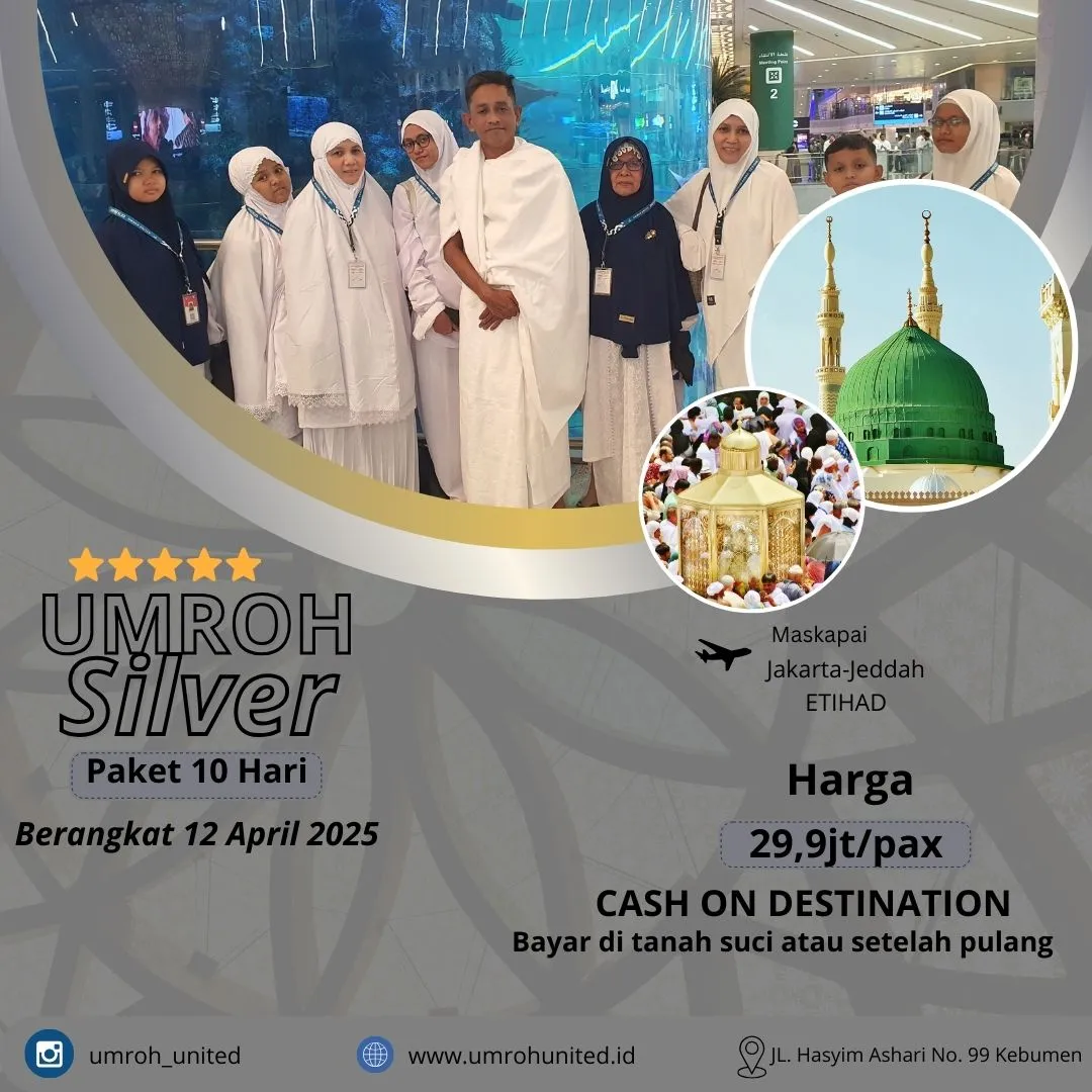 PASTI BERANGKAT,  Biaya Travel Umroh November 2025 Indragiri Hilir Makassar Jogja UMROH UNITED BANGKALAN