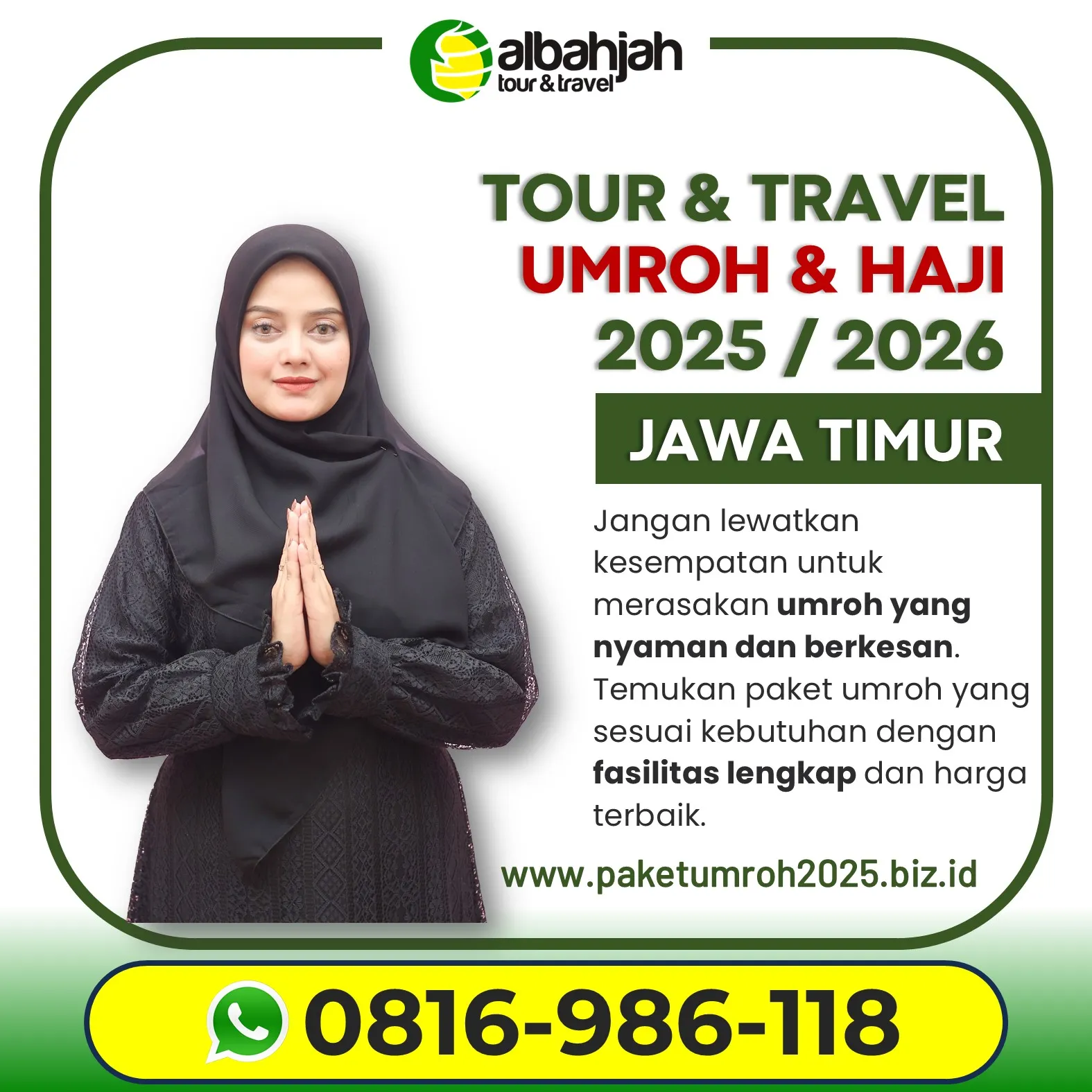 Travel Umroh Keluarga 2025 Wagir Malang AL Bahjah