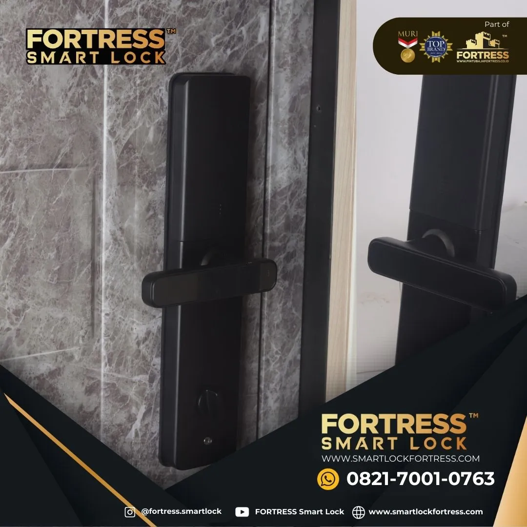 (FORTRESS) Smart Lock Door With Camera And Doorbell Di Palu