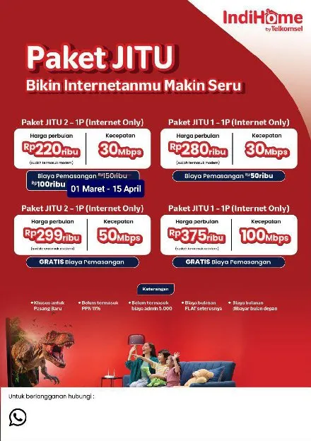 IndiHome Sleman WA : 0823-2255-9700