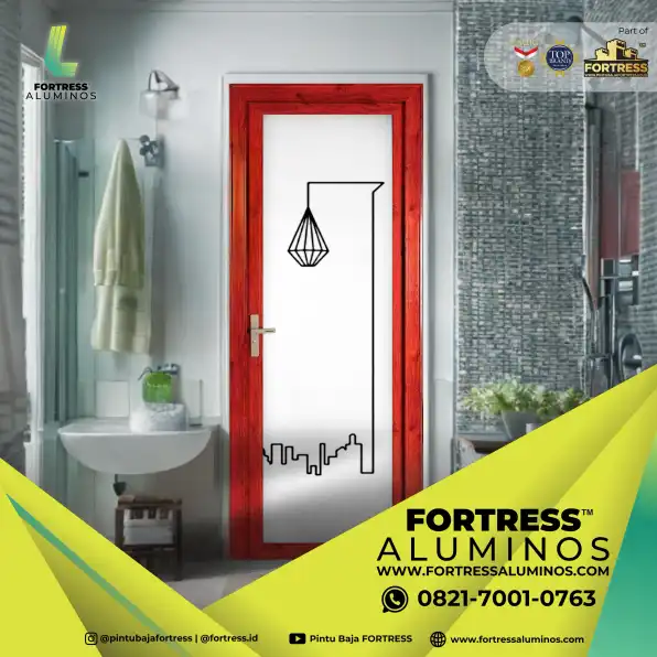 PREMIUM..!! WA 0821 7001 0763 (ALUMINOS) Pintu Kamar Mandi Aluminium Kaca Minimalis Di Sekadau