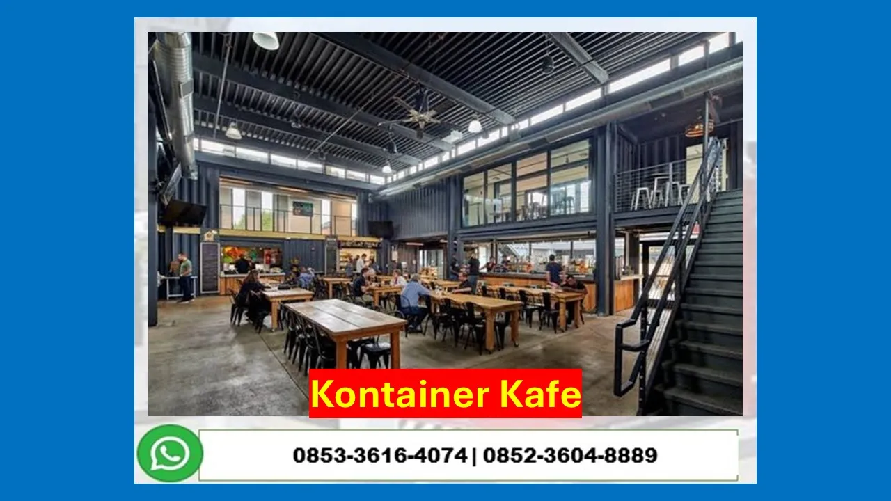 Kontraktor Jasa Pembuatan Cafe Container Tingkat 2 Lantai Mimika