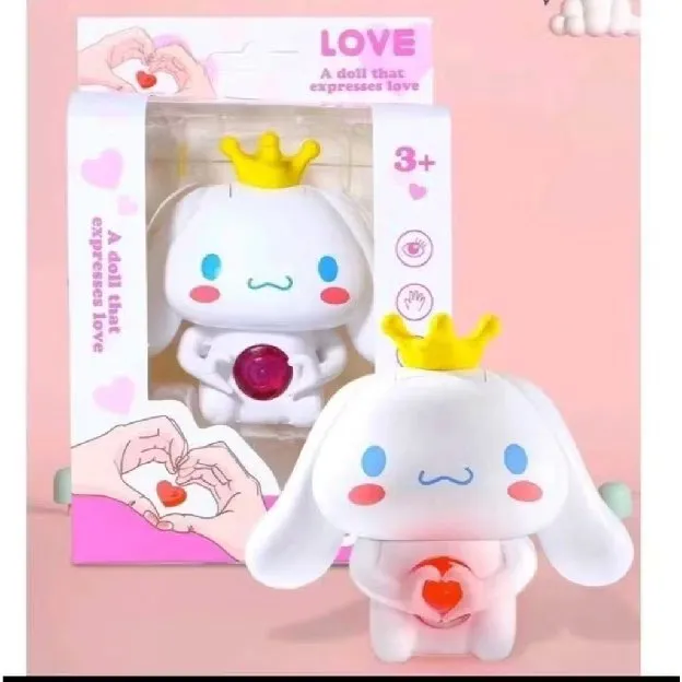 Boneka I Love You Cinnamoroll Melody Kuromi Sanrio LED Night Light Gantungan Kunci