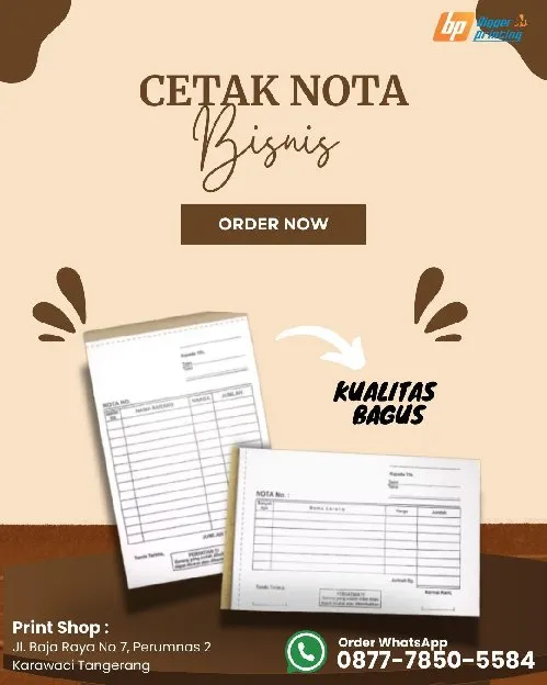 Cetak Nota Karawaci