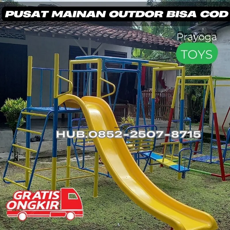 Gambar ayunan besi klasik Dan mainan playground outdoor Kec Nguntoronadi Magetan