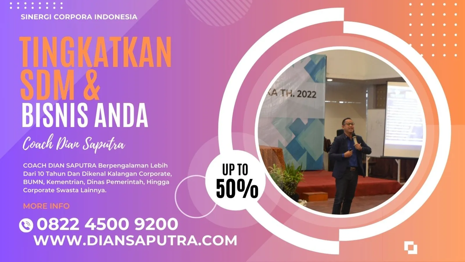 Trainer Sales Kendal, Terpercaya & Solutif, Dian Saputra