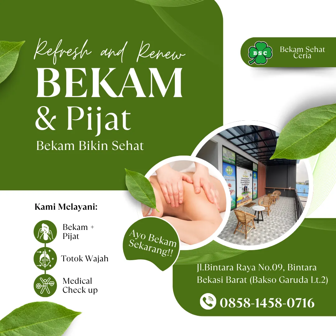 Klinik Bekam Near Me Bekasi, Totok Wajah Agar Awet Muda di Bekasi