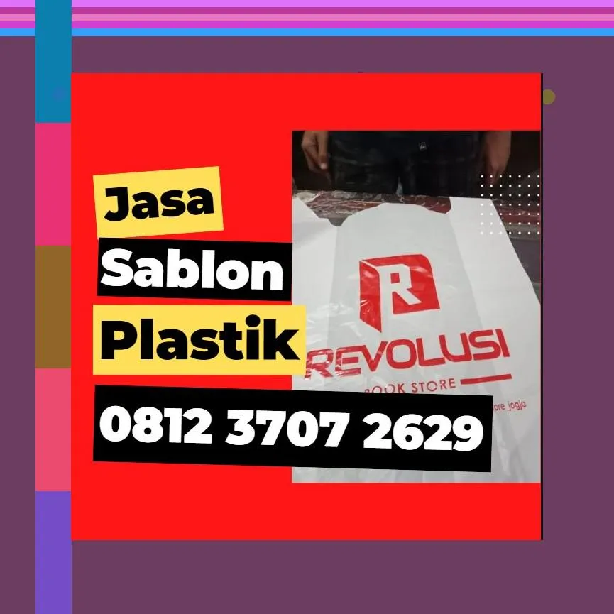 0812,3707,2629 Jasa Sablon Plastik Kemasan di Patuk