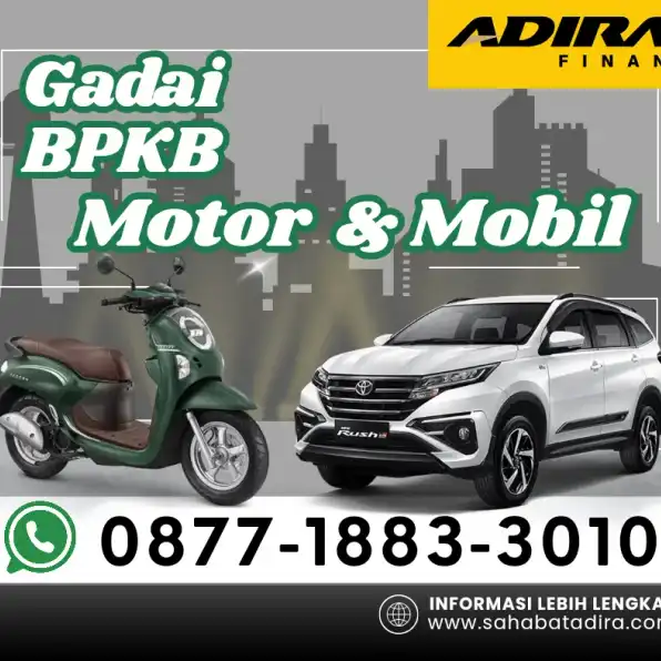 0877-1883-3010, Gadai BPKB Adira Labuan