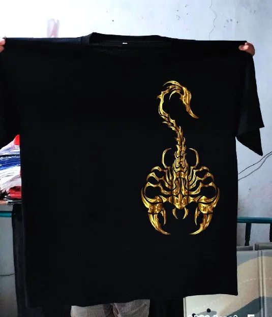 (baru)kaos oblong jumbo gold scorpion