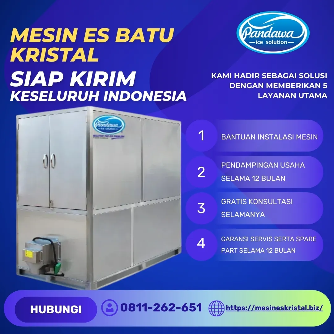 MESIN ES KRISTAL 1 TON, WAJO SULSEL