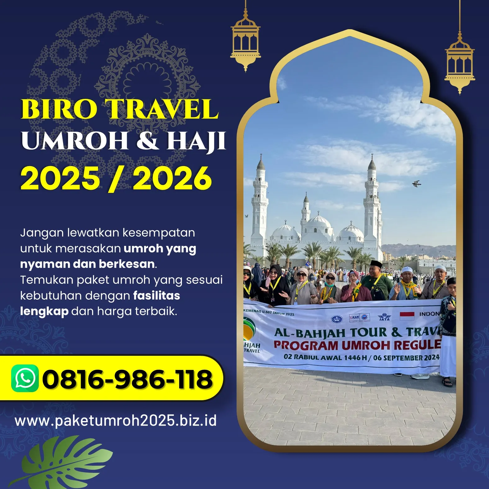 Travel Umroh Akhir Tahun 2025 Nglegok Blitar AL Bahjah