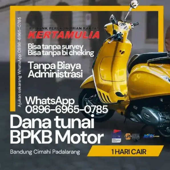 gadai BPKB motor tanpa survey wilayah bandung