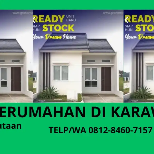 Cuma 100 jutaan 0812-8460-7157 Developer Rumah Dijual Karawang Dekat Tokma Kosambi Free Kanopi GRIYA KOSAMBI ASRI