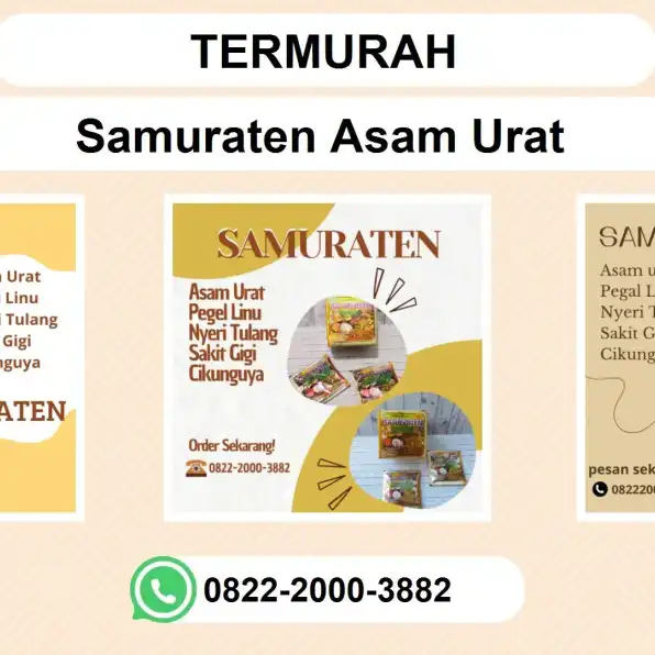 TERMURAH, 0822-2000-3882 DISTRIBUTOR Samuraten Asam urat Luwuk