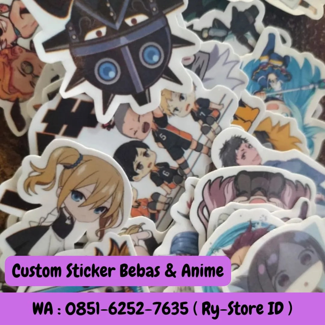 WA 085I-6252-7635 ( Ry-Store ID ), Sticker Anime Custom Kota Cirebon