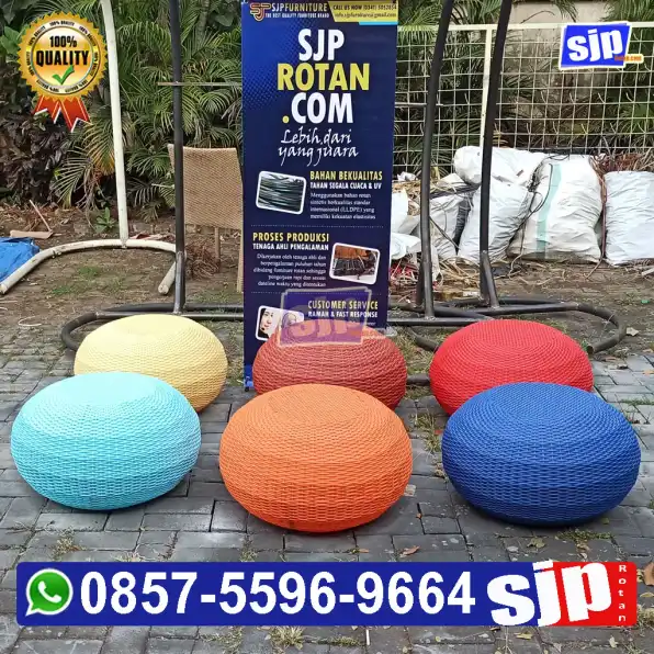 085755969664, jual kursi puff rotan sintetis