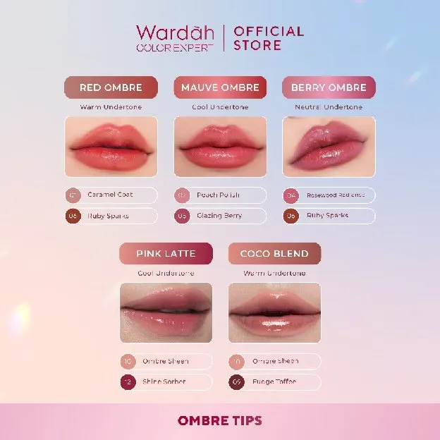 NEW! Wardah Glasting Liquid Lip - Hi-Pigmented Glass Color, Ringan, Tidak Lengket, Transferproof