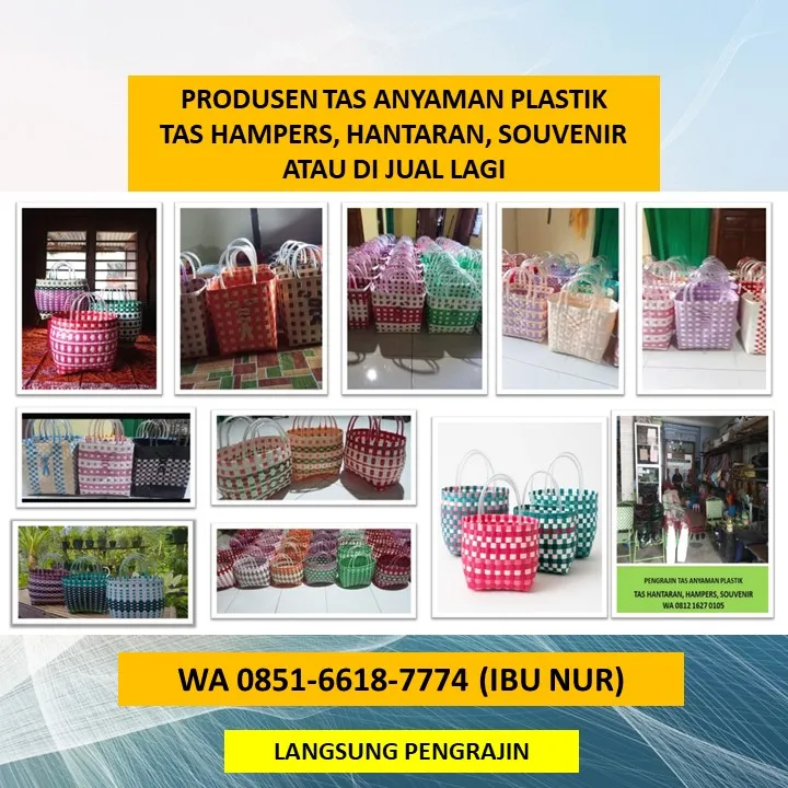 Harga Harga Bahan Baku Tas Anyaman Plastik di Kepahiang, Grosir Pengrajin Tas Anyaman Plastik Kediri Batang Hari