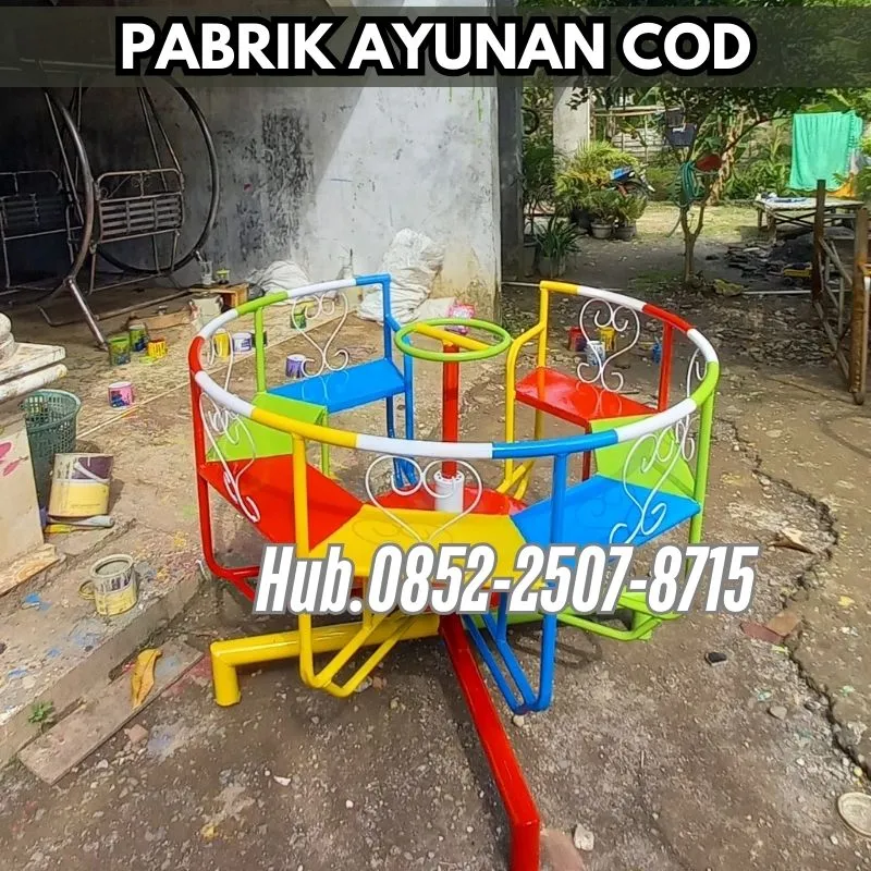 Hub 0852-2507-8715 TERBAIK ! ayunan besi depan rumah Dan mainan outdoor tk Kec Jaken Pati Bayar COD Free Ongkir