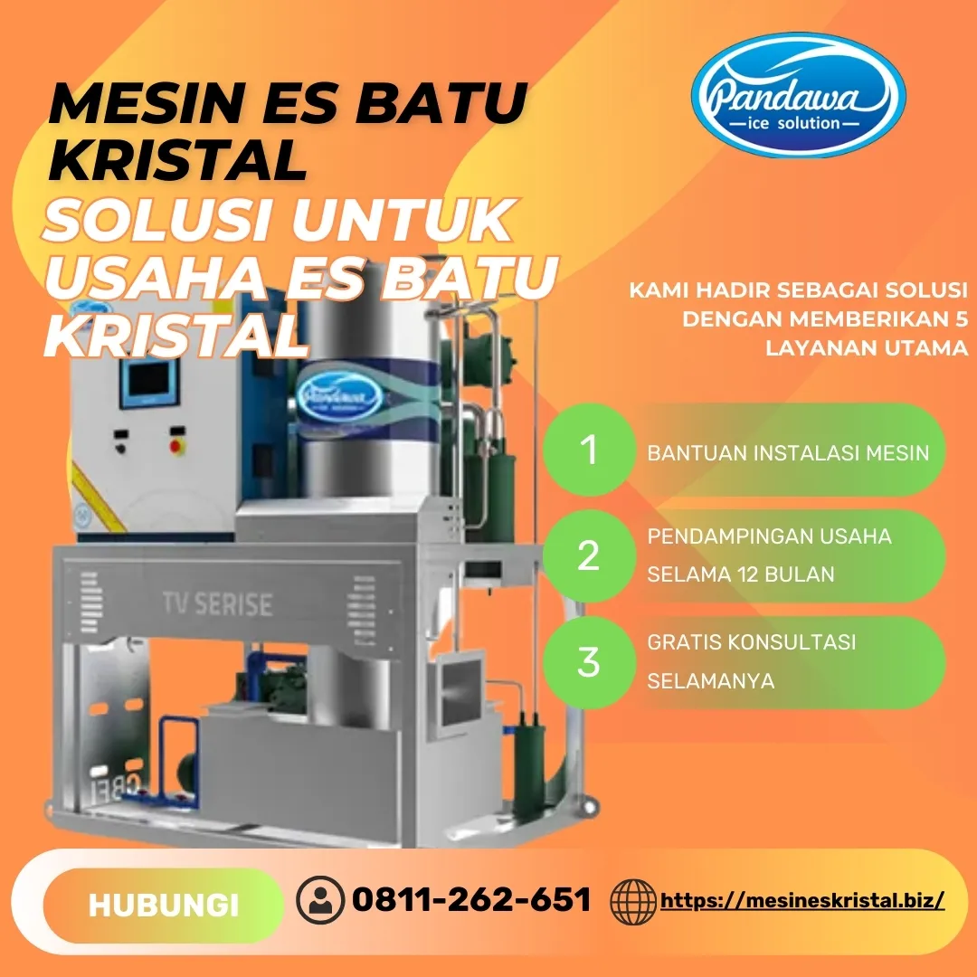 MESIN BUAT ES KRISTAL, MAKASSAR SULSEL