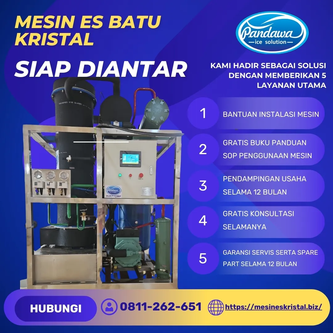 MESIN ES KRISTAL 1 TON, SINJAI SULSEL