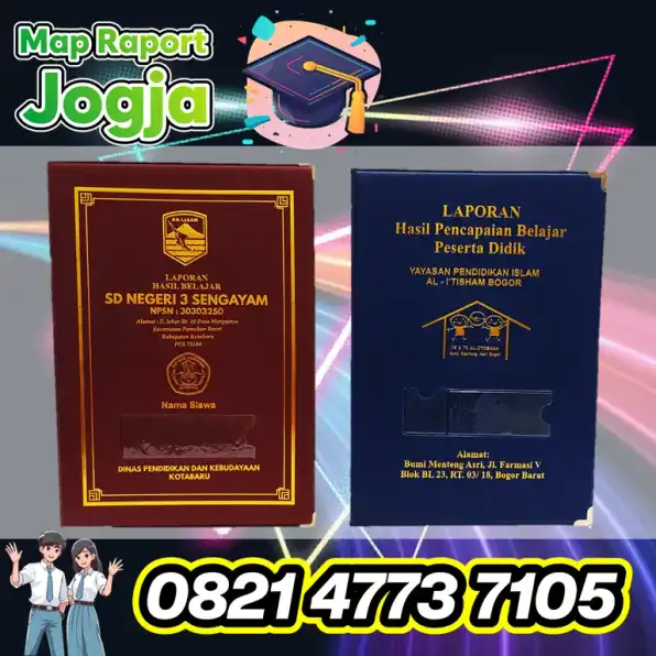 0821-4773-7105 Cetak Map Raport Hotprint Emboss Sampul Ijazah di Berbah Sleman