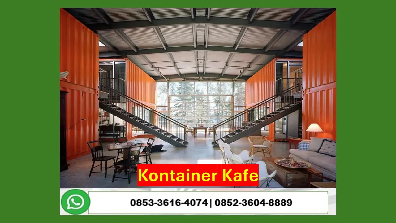 Kontraktor Jasa Pembuatan Mini Cafe Container Modern Tanggamus