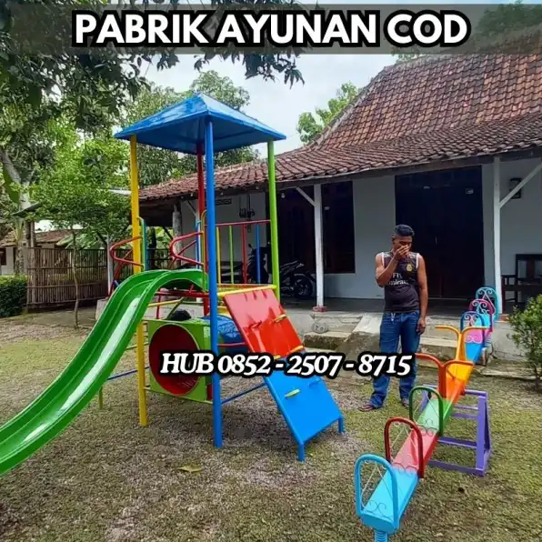 Hub 0852-2507-8715 DIJAMIN AMAN ! ayunan besi bulat besar Dan mainan playground Kec Cikalongkulon Cianjur Bayar COD Free Ongkir