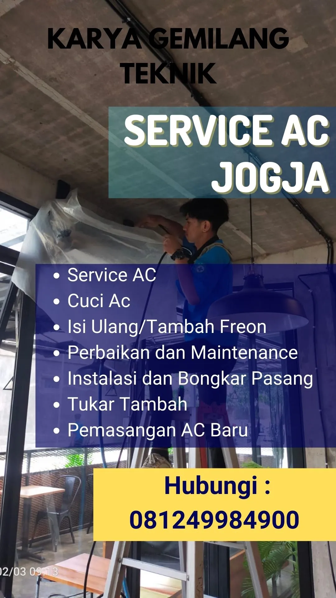 Service AC, Cuci AC, Pasang AC di Moyudan Sleman